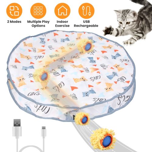Cat Toys Ball Fast Rolling In Pouch Rechargeable Motion Activated Interactive Cat Toys For Indoor Cats Hide And Seek Mouse Catching Game Cat Toys Ball Fast Rolling In Pouch Rechargeable Motion Activated Interactive Cat Toys For Indoor Cats Hide And Seek Mouse Catching Game